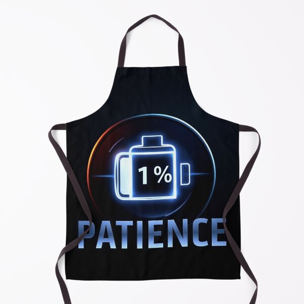 Item preview, Low Battery Patience – 1% Patience Funny Mood Design designed and sold by gtrock.
