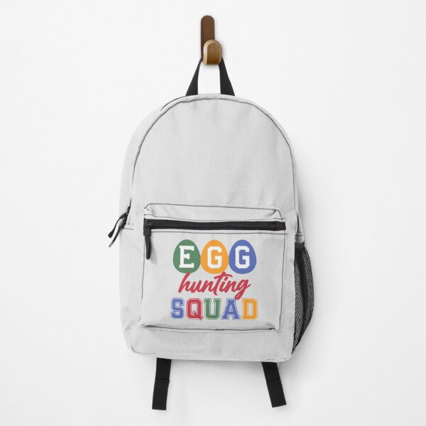 Item preview, Egg Hunting Squad Sticker with Colorful Eggs and Bold Lettering designed and sold by BubiStudio.