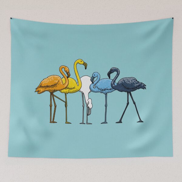 Item preview, Aroace Flamingoes designed and sold by Art by Veya.