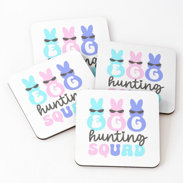 Item preview, Cool Bunny Egg Hunting Squad Sticker with Sunglasses and Pastel Colors designed and sold by BubiStudio.