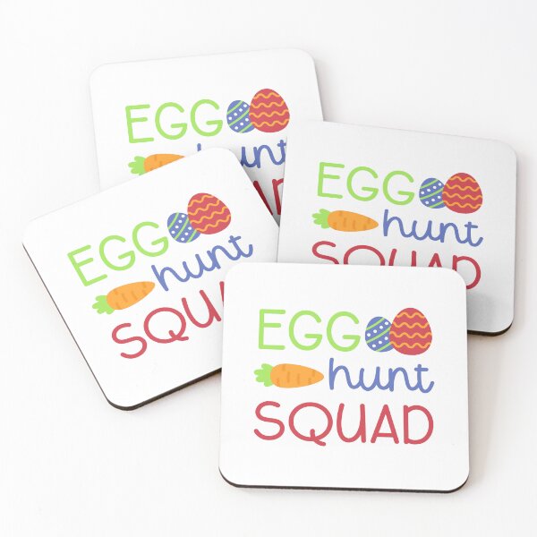 Item preview, Egg Hunt Squad Sticker with Easter Egg, Carrot, and Fun Handwritten Font designed and sold by BubiStudio.