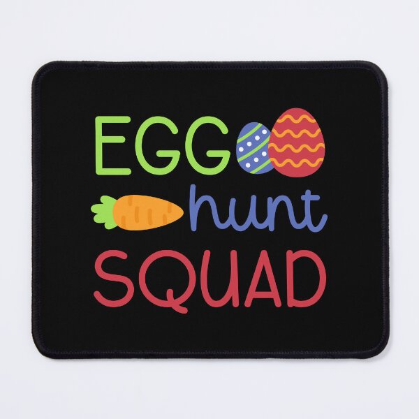 Item preview, Egg Hunt Squad Sticker with Easter Egg, Carrot, and Fun Handwritten Font designed and sold by BubiStudio.