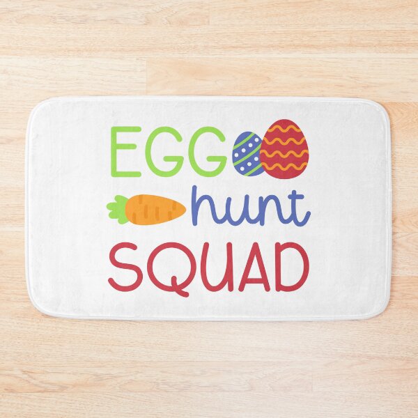 Item preview, Egg Hunt Squad Sticker with Easter Egg, Carrot, and Fun Handwritten Font designed and sold by BubiStudio.
