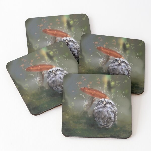 Item preview, Whimsical owl in the forest designed and sold by jassoart.