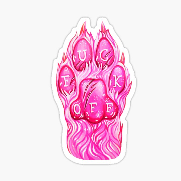 F**k Off Paw Sticker