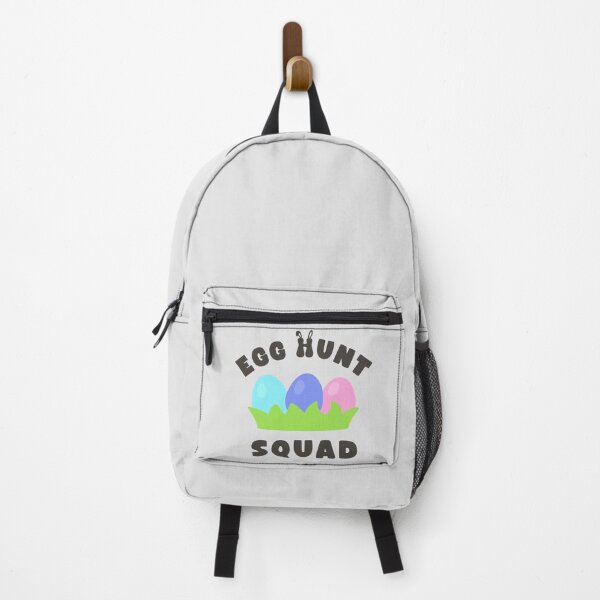 Item preview, Easter Egg Hunt Squad Sticker with Grass, Colorful Eggs, and Bunny Icon designed and sold by BubiStudio.