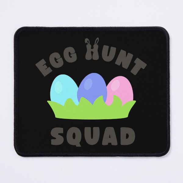 Item preview, Easter Egg Hunt Squad Sticker with Grass, Colorful Eggs, and Bunny Icon designed and sold by BubiStudio.