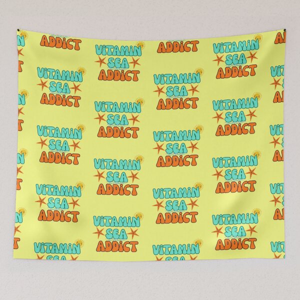 Item preview, Vitamin Sea Addict – Fun Summer Beach Quote designed and sold by GracefulPODshop.