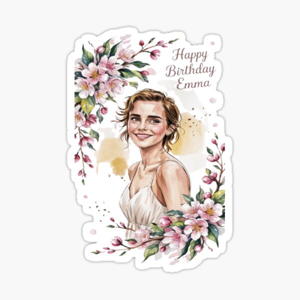 Artikel-Vorschau von Emma Watson – Alles Gute zum Geburtstag – T-Shirt, designt und verkauft von Auraaaaaaaaaaaa .
