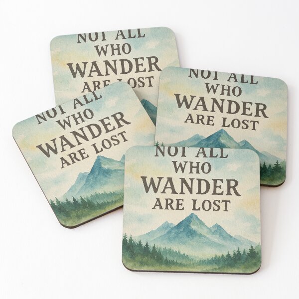 Item preview, Not All Who Wander Are Lost  designed and sold by MindsInBloom.