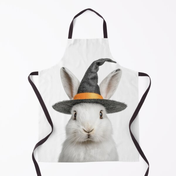 Item preview, Snowshoe Hare Wearing Halloween Witch Hat designed and sold by LazyOwlStore.
