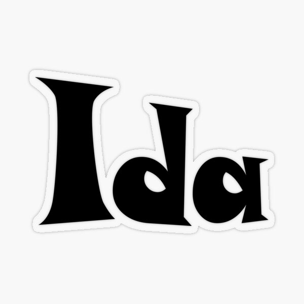 Vista previa del artículo con la obra «Diseño del nombre Ida: fuente linda, minimalista, con letras negras :)», diseñado y vendido por Myriel-Myriel.