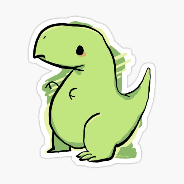 Item preview, Cute Trex Dinosaur designed and sold by Duckitty.