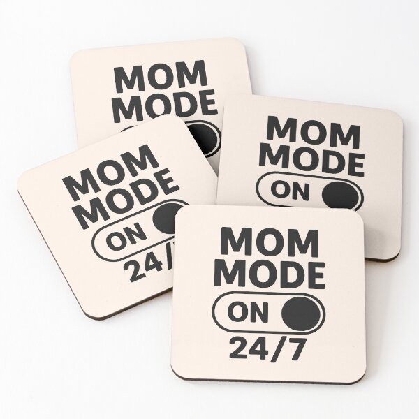 Item preview, Mom Mode: On 24/7 – Funny Motherhood Toggle Switch Design designed and sold by Bratak.