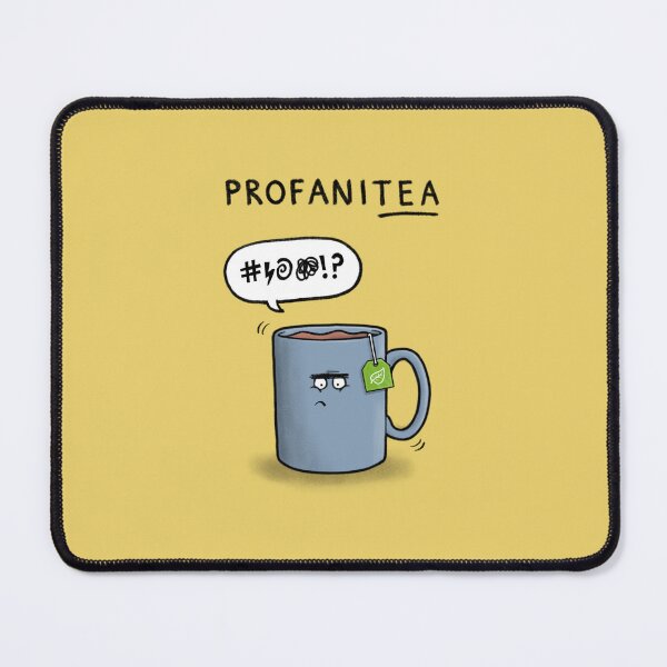 Item preview, Angry Tea Pun Cartoon designed and sold by carlbatterbee.