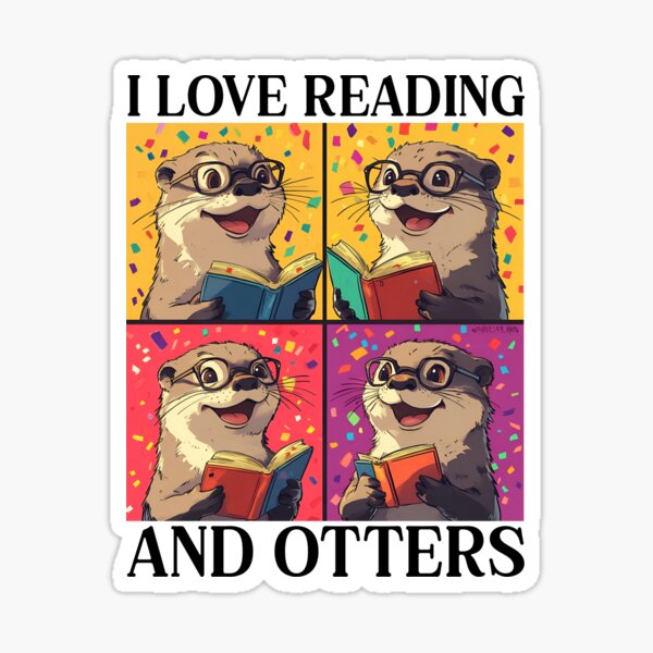Artikel-Vorschau von Ich liebe Lesen und Otter, designt und verkauft von RockFireMerch.