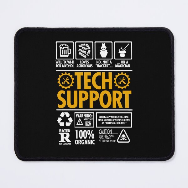 Item preview, Tech Support Funny IT Helpdesk designed and sold by Nerd Shizzle.