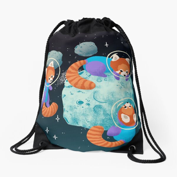 Item preview, Red Space Pandas designed and sold by Maike Vierkant - Connecting the Cute and the Nerdy.