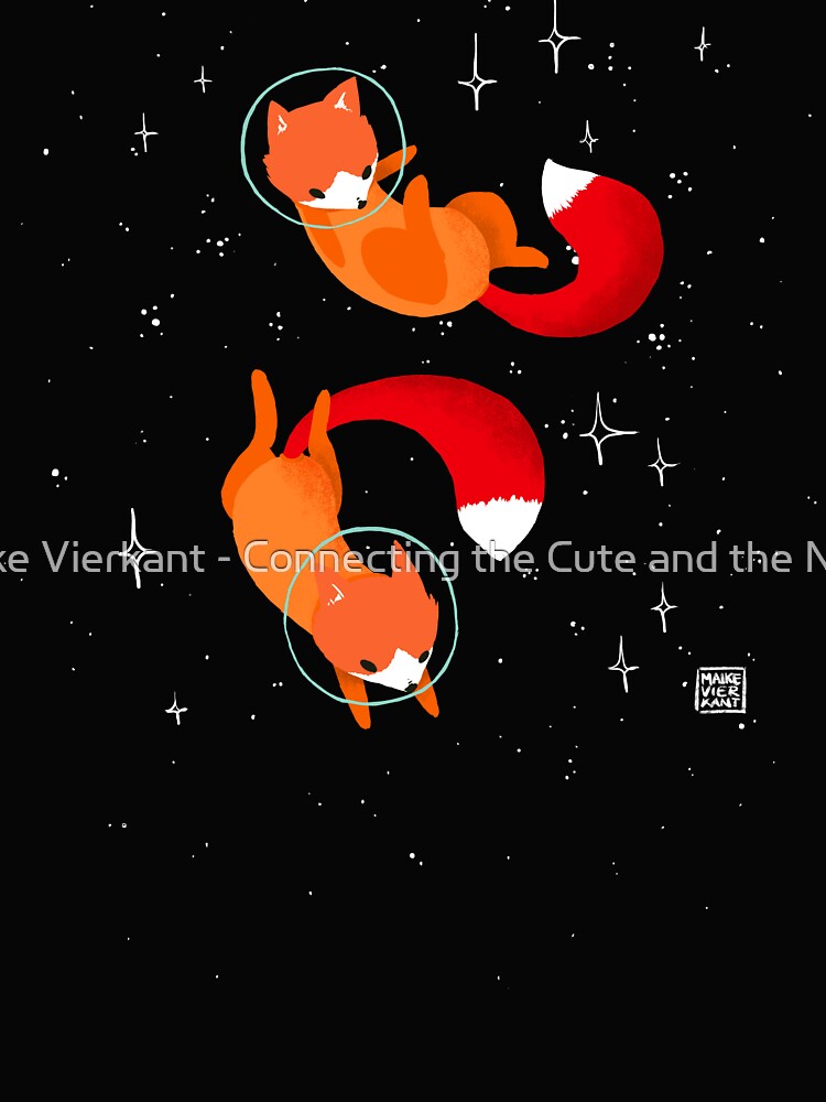 Thumbnail 4 of 4, Boxy T-Shirt, Space Foxes designed and sold by Vierkant.