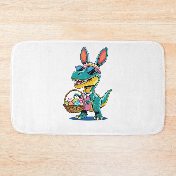 Item preview, funny easter dinosaur bunny with colorful eggs ,Happy Easter,Easter Humor,Easter Day,funny easter design designed and sold by Expressions-Sel.