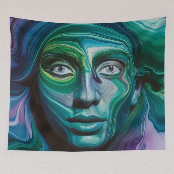 Item preview, Fluid Acrylic With face Pouring Paint Art 3D designed and sold by Charlygood.