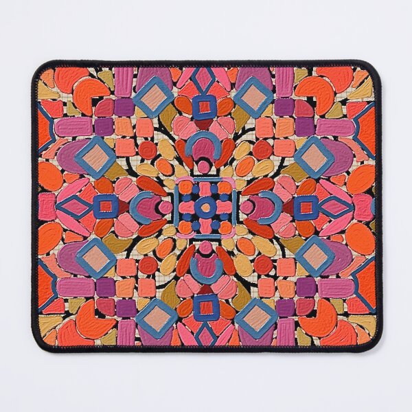 Item preview, Grid splat warm brights designed and sold by bekki smith.