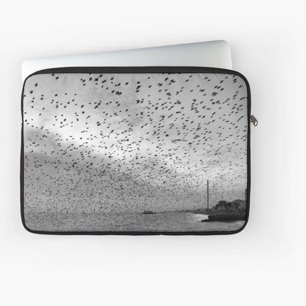 Starlings over West Pier Laptop Sleeve