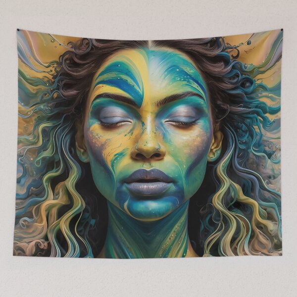 Item preview, Fluid Acrylic With face Pouring Paint Art 3D designed and sold by Charlygood.