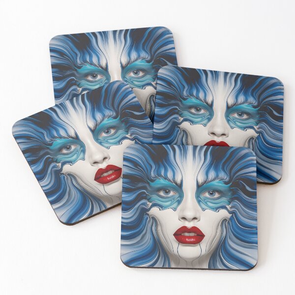 Item preview, Fluid Acrylic With face Pouring Paint Art 3D designed and sold by Charlygood.