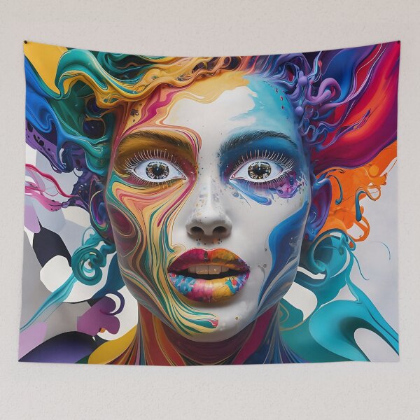 Item preview, Fluid Acrylic With face Pouring Paint Art 3D designed and sold by Charlygood.