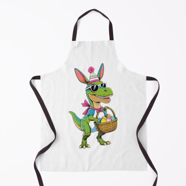 Item preview, funny easter dinosaur with sunglasses and a basket of colored eggs ,Happy Easter,Easter Humor,Easter Day,funny easter design designed and sold by Expressions-Sel.