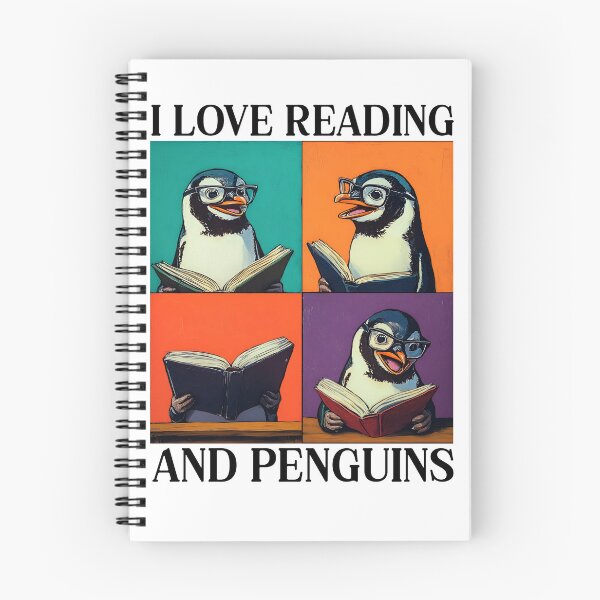 Item preview, I Love Reading And Penguins designed and sold by RockFireMerch.