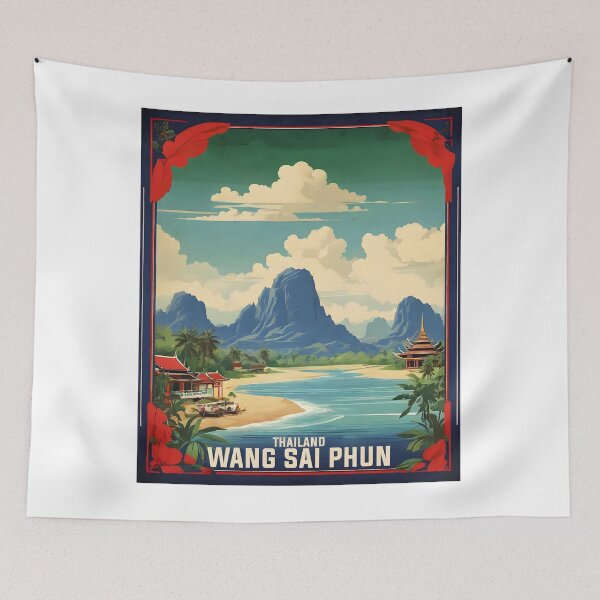 Item preview, Wang Sai Phun Thailand Vintage Retro Travel Tourism designed and sold by TravelersGems.