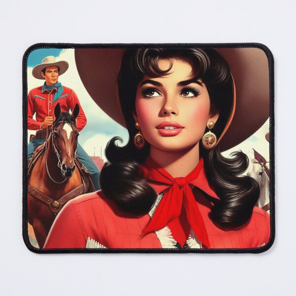 Item preview, Retro Rodeo Pinup designed and sold by PulpVintage.