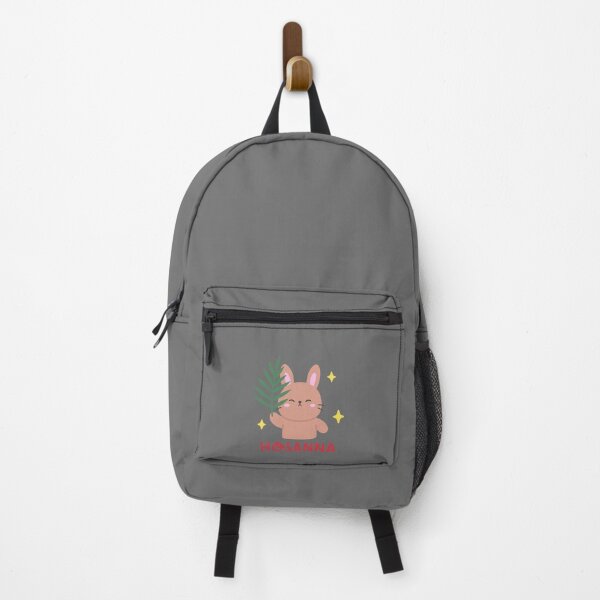 Item preview, Hosanna Easter Sticker with Cute Bunny Holding Palm Leaf designed and sold by BubiStudio.