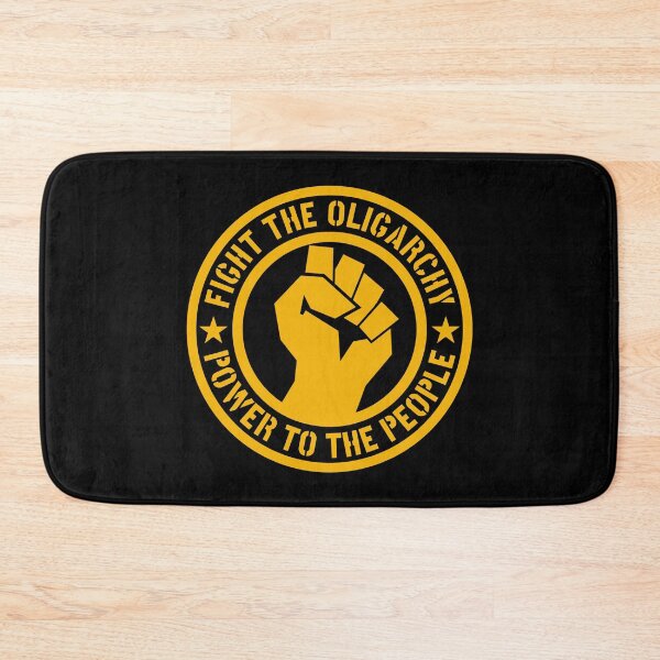 Item preview, Fight the Oligarchy - Power to the People (gold yellow) designed and sold by Thelittlelord.