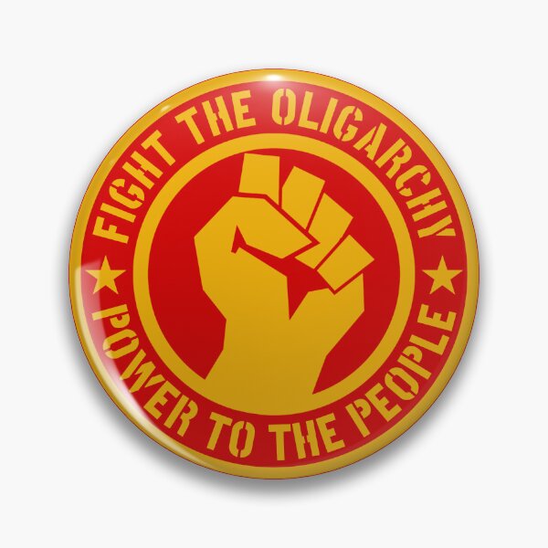 Artikelvorschau, Fight the Oligarchy - Power to the People (gold yellow) entworfen und verkauft von Thelittlelord.