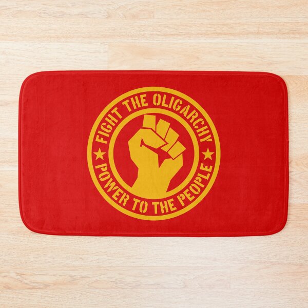 Item preview, Fight the Oligarchy - Power to the People (gold yellow) designed and sold by Thelittlelord.