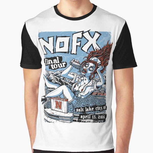 Artikel-Vorschau von NOFX T-Shirt – Final Tour 2024 in Salt Lake City: Zombie-Krankenschwester im Punk-Wahnsinn, designt und verkauft von MacacoRato.