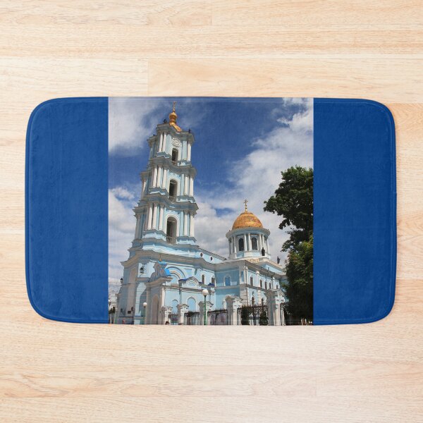 Item preview, Holy Resurrection Cathedral in Sumy – Blue Domes and Golden Cupolas designed and sold by Maryna Gumenyuk.