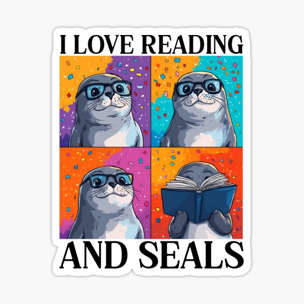 Item preview, I Love Reading And Seals designed and sold by RockFireMerch.