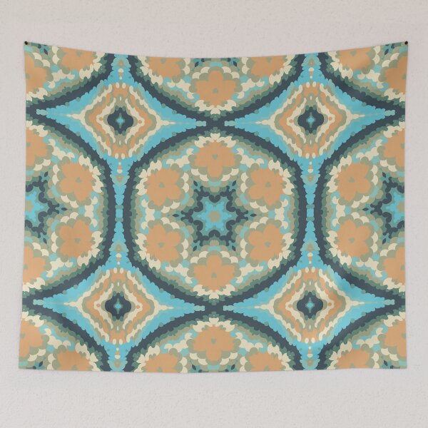 Item preview, Retro Mandala Purple Pink and Blue designed and sold by WormholeOrbital.