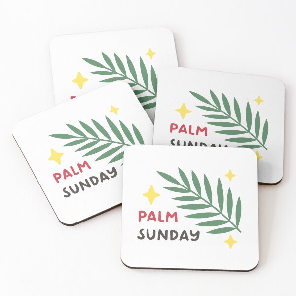 Item preview, Palm Sunday Sticker with Green Leaf and Sparkling Accents designed and sold by BubiStudio.