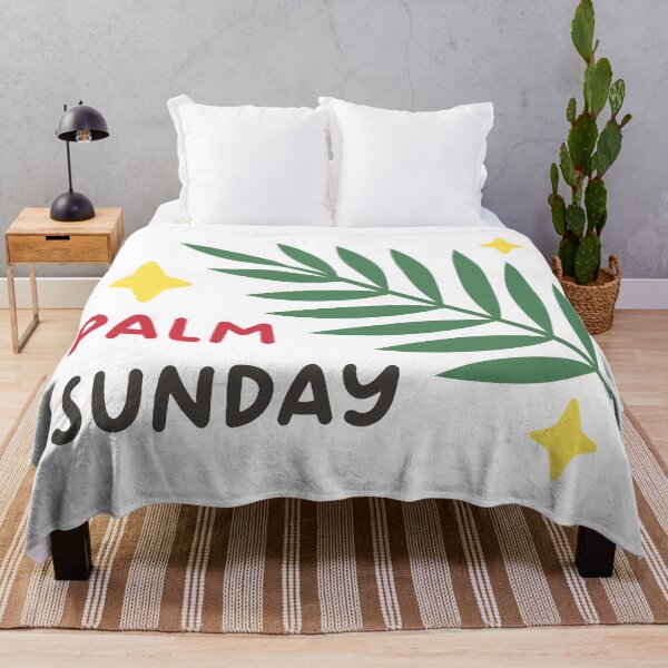 Item preview, Palm Sunday Sticker with Green Leaf and Sparkling Accents designed and sold by BubiStudio.
