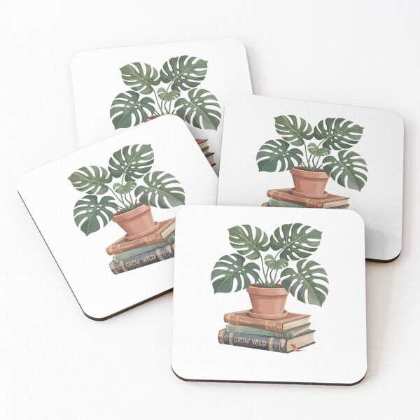 Item preview, houseplant on stacked books designed and sold by Mateusz Majcherek.