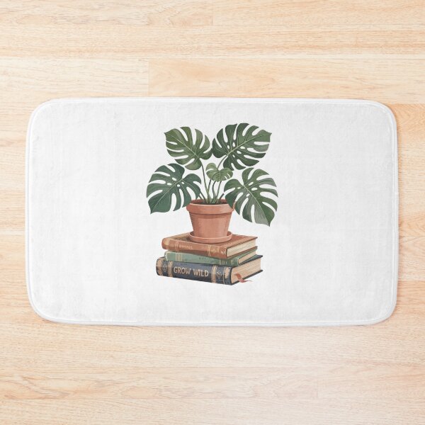 Item preview, houseplant on stacked books designed and sold by Mateusz Majcherek.