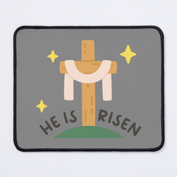 Item preview, He Is Risen Easter Sticker with Cross and Sparkling Accents designed and sold by BubiStudio.