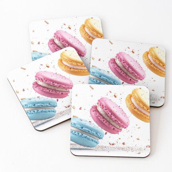 Item preview, Colorful macarons flying in air designed and sold by anytka.