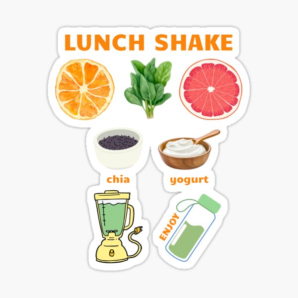 Item preview, Vibrant Lunch Smoothie Illustration – Orange, Grapefruit, Spinach & Chia designed and sold by KenszoSatori.