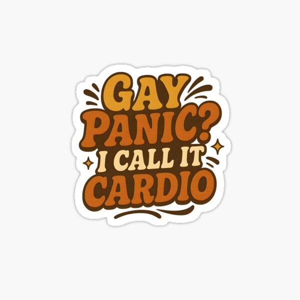 Item preview, Gay Panic? I Call It Cardio design designed and sold by Haus Of Sin.